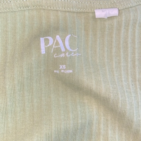 Pacsun lime green crop top boho cinched size xsmall - Picture 4 of 6